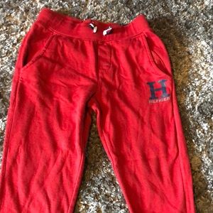 Red Tommy Hilfiger joggers
